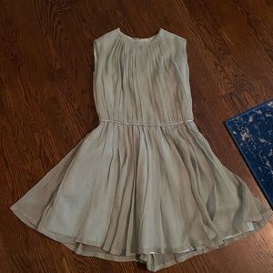Girls light green j crew dress
